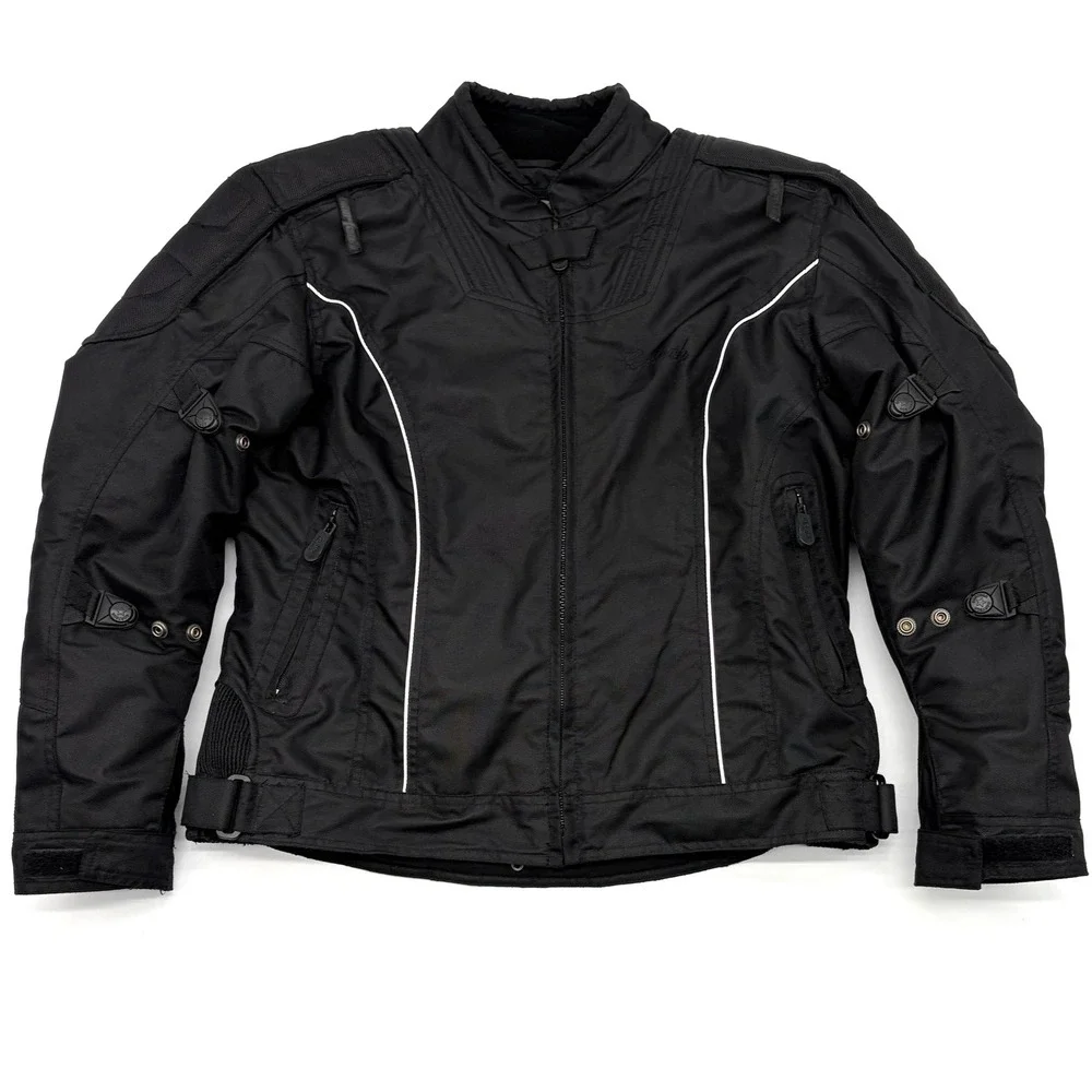 Cortech Women's LRX 2 Motorcycle Jacket Black Size Medium with Removable Liner